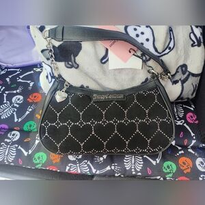 Juicy Couture Black Heart-Studded Women's Bag